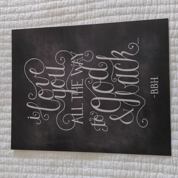 Other - Chalkboard Style Poster Print (unframed, new!)